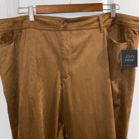 ❤️BRAND NEW John Mark Plus Size Faux Suede Jeans - Picture 5 of 7